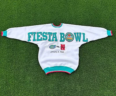 VTG Legends 1996 Florida Gators Fiesta Bowl Big Spellout Sweatshirt Fits Sz Med • $139