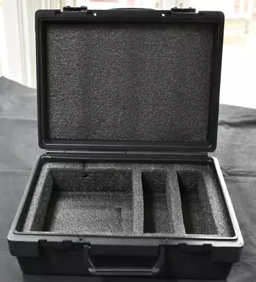 Waterproof Hard Plastic Carry Case Padded Foam 33x26x13cms Padding Foam – VGC • £14.99