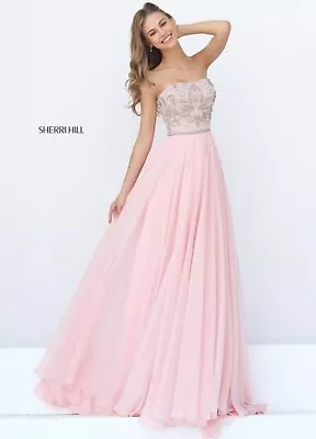 Sherri Hill Evening Prom Dress Size 10 Pink • $215