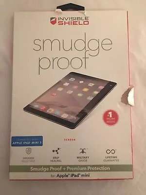 $7 • Buy ZAGG InvisibleShield Smudge-Proof Screen Protector For Apple IPad Mini/2/3