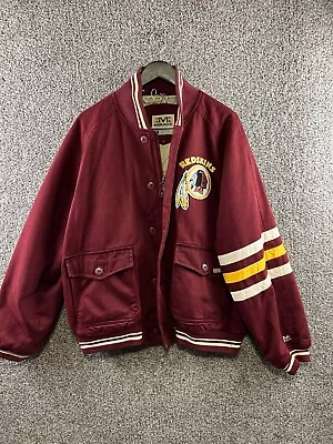 Vintage Mirage Varsity Jacket Washington Redskins 1995 Burgundy Jacket Men's XL • $239.99