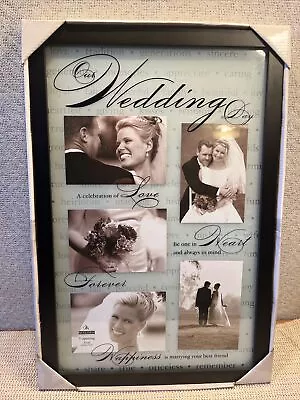 Malden Wedding Day Photo Frame Glass (5) 4x6 Openings • $19.95