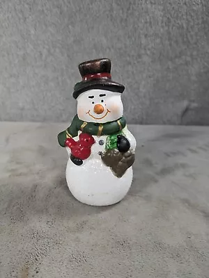 Vintage Ceramic Snowman Figure 4.5  Tall • $14.98