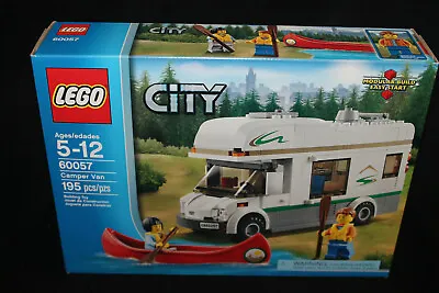 LEGO City CAMPER VAN # 60057 CANOE Oars Vest 2 Minifigures OUTDOORS Camping SET • $119.59