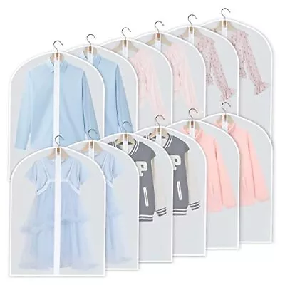 YYDSLEE Garment Bags For Hanging Clothes Set Of 12 Suit Bags Dust-Proof Cloth... • $30.87
