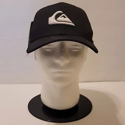 Quicksilver New Era 39 Thirty Black /White Mountain & Wave Men's  Hat Size M/L. • $22