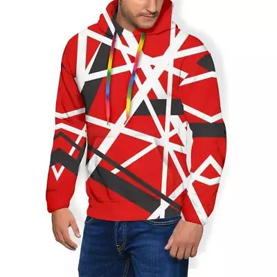 Van Halen Hoodie Stripes Hoodies Popular Polyester Pullover Hoodie Unisex • $42.79
