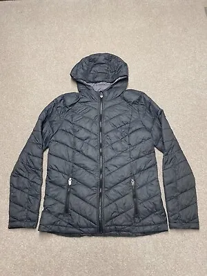 Fat Face Puffer Jacket Size UK 12 Grey Coat Women's • £7.99