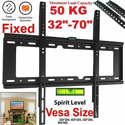 TV Wall Bracket Mount For Samsung LG SONY 32 40 42 50 55 65 70 Inch Plasma LCD • £8.49