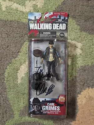 AMC's The Walking Dead Series 4 Carl Grimes Figure Signed Chandler Riggs • $125