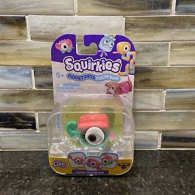 Moose Toys Little Live Pets  CURLY CHAMELEON  Squirkies Fidget Green Pink NEW • $4