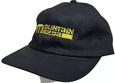 Vtg Mountain Mazda Hat Hamilton Ontario Car Dealership Company Logo Black Cap • $25.75