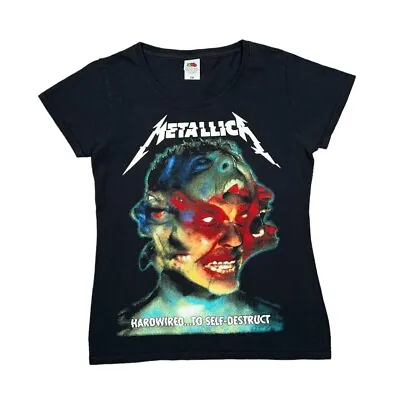 METALLICA  Hardwired... To Self Destruct   Thrash Metal Band T-Shirt Women's Med • £16