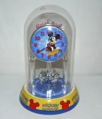 Mickey Mouse Glass Dome Clock Battery Operated • $13.43