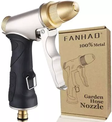 Garden Hose Spray Gun 100% Heavy Duty Metal Water Gun Sprinkler High Pressure • £12.99