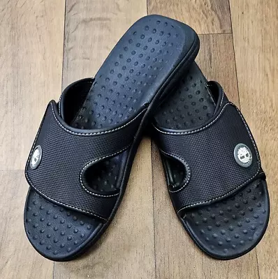 Timberland  Slides Adjustable Classic Mens Sandals Sz 10 Black • $45.88