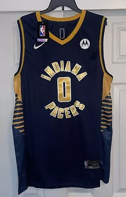 NWT Indiana Pacers Tyrese Haliburton Nike Swingman Jersey Men’s XXL • $59.99