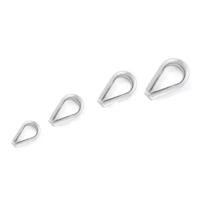 £3.50 • Buy Wire Rope Cable Clamp Simplex Duplex Thimble Marine Grade 316 Stainless Steel