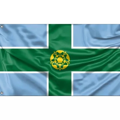 £26.50 • Buy Derbyshire Flag, United Kingdom I Unique Design, 3x5Ft/90x150 Cm, EU Made
