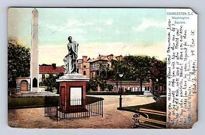 Charleston SC-South Carolina Washington Square Antique Vintage C1906 Postcard • $7.99