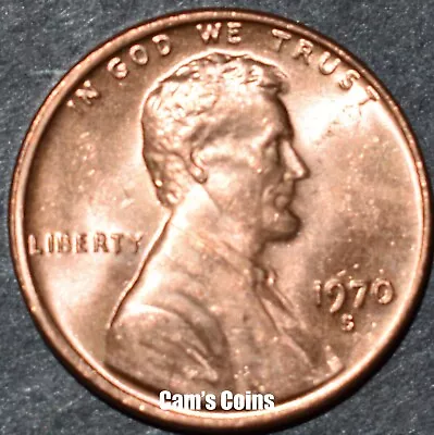 1970 S Lincoln Memorial Penny Brilliant Uncirculated (BU) Cent • $2.59