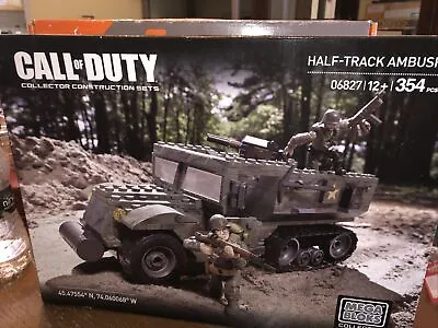 RARE** MEGA BLOKS Call Of Duty Collector Construction Set Half Track Ambush RARE • $365