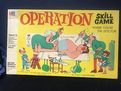 Vintage 1965 Milton Bradley OPERATION W/ Smoking Doctor - Complete • $12.99