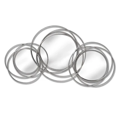 £84.99 • Buy Silver Trio Circular Wall Art Mirror - Stylish And Perfect For Any Home!