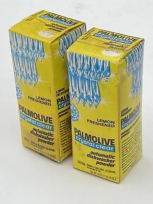 Vintage Palmolive Lemon Crystal Clear Dishwashing Detergent Lot Of 2 SEALED BOX • $22.85