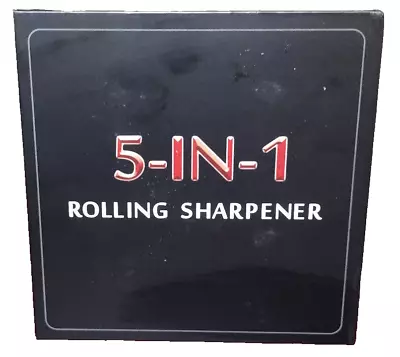NEW Magnetic Rolling Knives Sharpener Tumbler Knife Sharpener Kit 5-in-1 Black • $59.95
