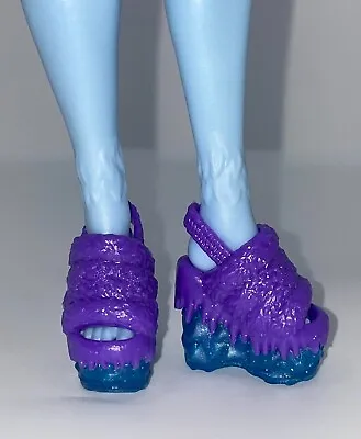 Monster High G3 Core Abbey Bominable Fashion Doll Outfit Shoes Purple Sandals • $6.49