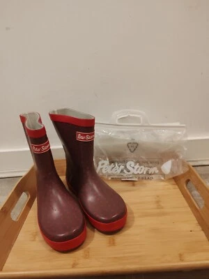£9.90 • Buy Brand New Peter Storm Pink Spotty Wellies Size 2 Girls Boys Festival