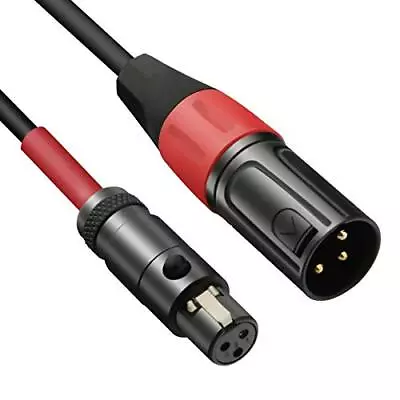 Mini XLR To XLR Cable 3 Pin Mini XLR Female (TA3F) To Regular XLR Male Pro L... • $25.66