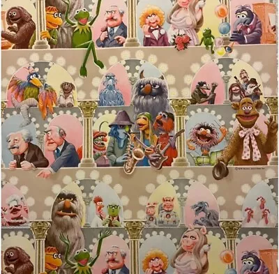 Muppet Show Wallpaper Remnant 1978 Henson Associates From UK Kermit Fozzie Gonzo • £21.99