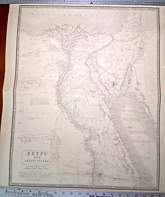 Anique  Egypt And Arabia Petra  1850 Map AK Johnston Sinai Peninsula • $49