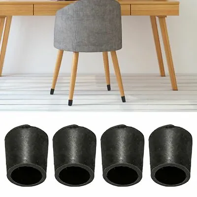 £5.56 • Buy 20x Round Chair Leg Cap Rubber Feet Protector Pads Furniture Table Cover Bottoms