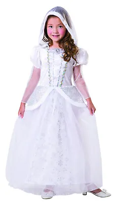 Snow Queen Ice White Princess Xmas Winter Christmas Fairy Fancy Dress Costume • £15.67