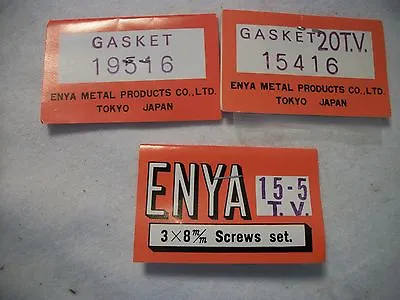 Enya .15-.19 Gasket & Screw Set Nip  (must Give Engine Size And Model#!!!) • $13.61