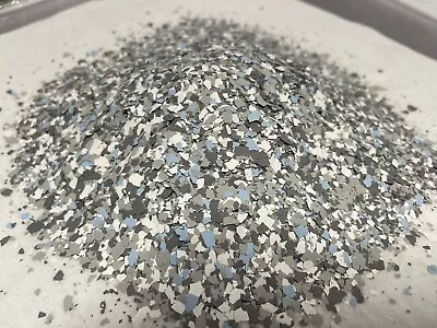 3 Lb Gray Dk Gray White & Lt Blue Color Chips/Flakes. Epoxy Floor Coating. 1/4 • $23.99