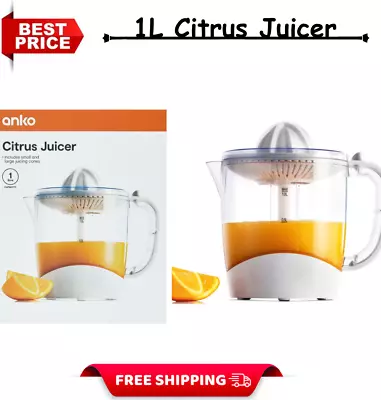 1l Electric Automatic Citrus Juicer Fruit Press Orange Juice Lemonade Au New • $19.99