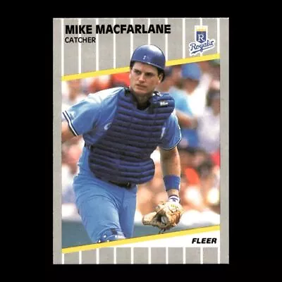 Mike MacFarlane 1989 Fleer Rookie Kansas City Royals #287 87 • $1.59