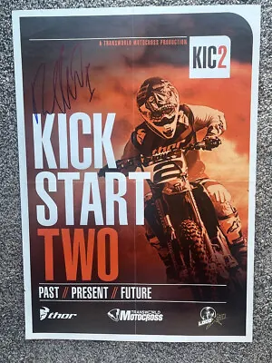 *ryan Villopoto*signed*autographed*movie*poster*kick Start Two*kawasaki*coa* • $39