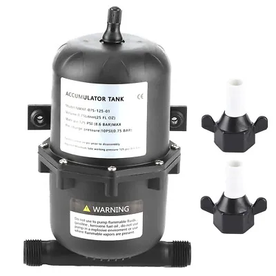 New Accumulator Pressure Tank Water Pump Flow Control 0.75L 125PSI For Marine RV • £25.90