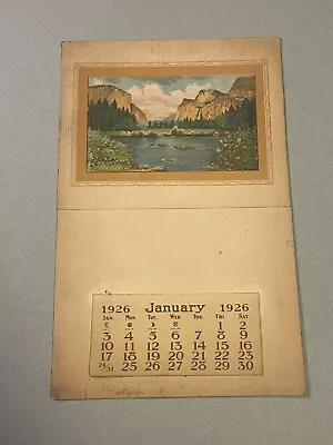 Vintage 1926 BRIDAL VEIL FALLS - YOSEMITE  Calendar • $10.99