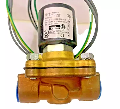 MARKET FORGE 10-5859 Steam Solenoid Valve 1/2  NPT 120/60 AC 50 Psi 105859 • $275