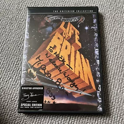 Life Of Brian HAND SIGNED MICHAEL PALIN USA Criterion DVD Monty Python MINT Cond • £45