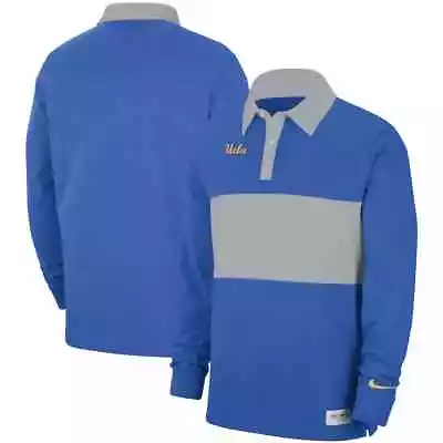 UCLA Bruins Nike Striped Long Sleeve Polo - Blue Men's XL • $29.95