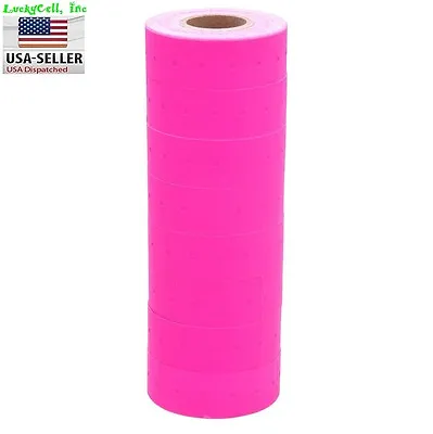 10 Rolls / 5000 Tags PINK Labels For Motex MX-5500 L5500 Mx989 Price Gun • $9.95