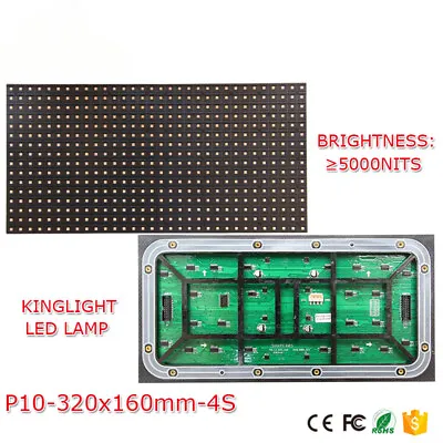 P10 Outdoor Full Color LED Display Module 320x160mm 32*16 Pixels SMD3535 RGB • $46.79