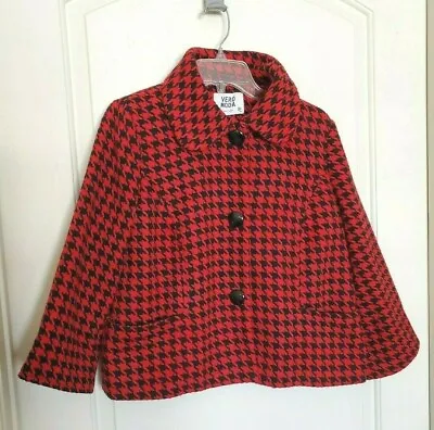 Vero Moda Black And Red Houndstooth Jacket Size M • $45